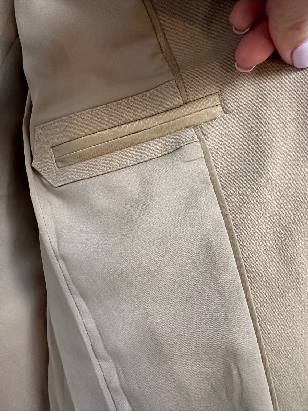 Ann Taylor Beige Taupe Single‑Button Blazer Women’s Size 6 - Picture 11 of 16